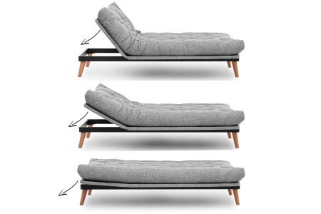 Canapea extensibilă SAKI, 3 locuri, 185x82x92 cm [13]