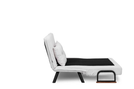 Canapea extensibila SANDO, 2 locuri, gri si alb 133x78x78 cm [9]