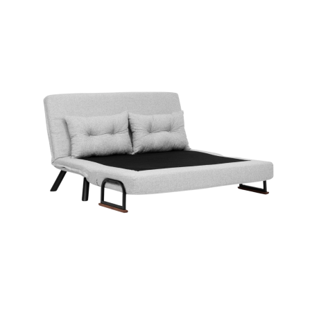 Canapea extensibila SANDO, 2 locuri, gri si alb 133x78x78 cm [10]