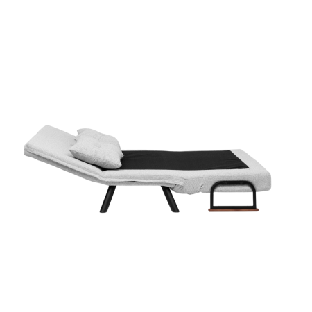 Canapea extensibila SANDO, 2 locuri, gri si alb 133x78x78 cm [13]