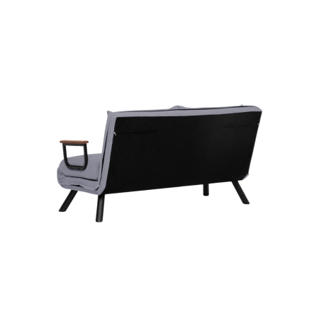 Canapea extensibila SANDO, 2 locuri, gri si verde petrol, 133x78x78 cm [5]