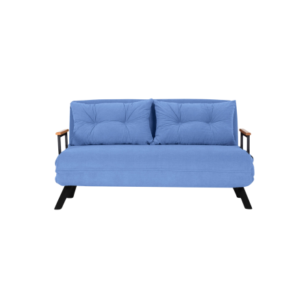 Canapea extensibila SANDO, 2 locuri, albastru, 133x78x78 cm