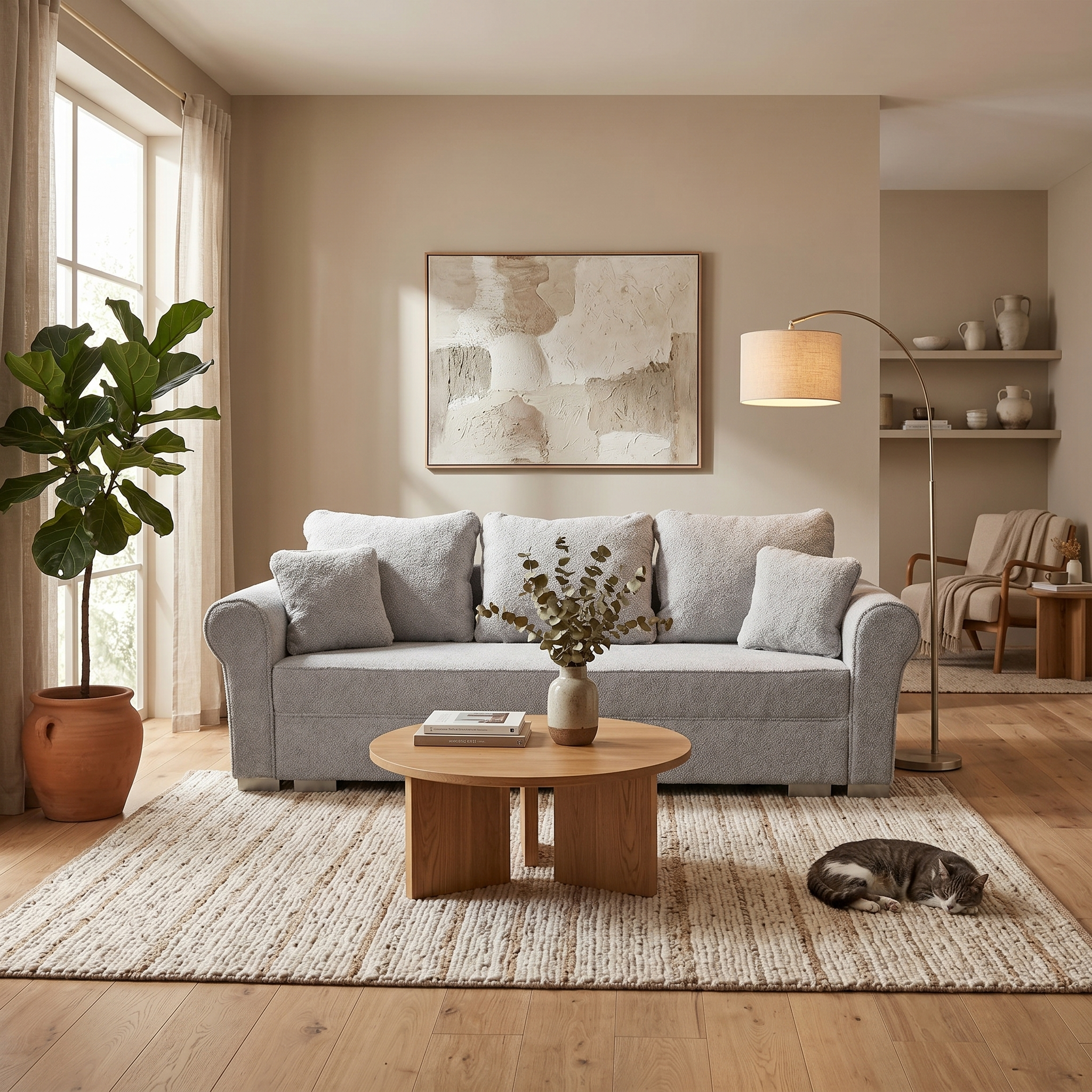 Canapea extensibila SARA N, 3 locuri, cu lada depozitare, 235x90x75 cm - ExpoMob [5]