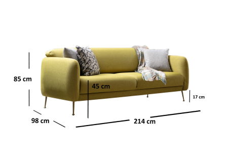 Canapea extensibila SEVILLA, 3 locuri, 214x98x85 cm [4]