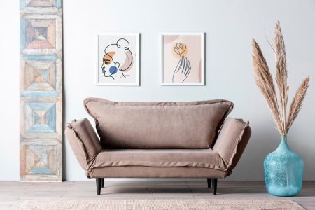 Canapele Moderne - Canapea extensibilă VINO, 2 locuri, 150x60x85 cm