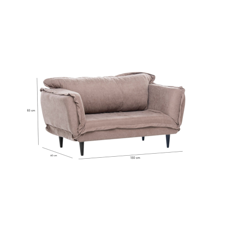 Canapea extensibilă VINO, 2 locuri, 150x60x85 cm [11]