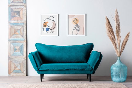 Canapea extensibilă VINO, 2 locuri, 150x60x85 cm [2]