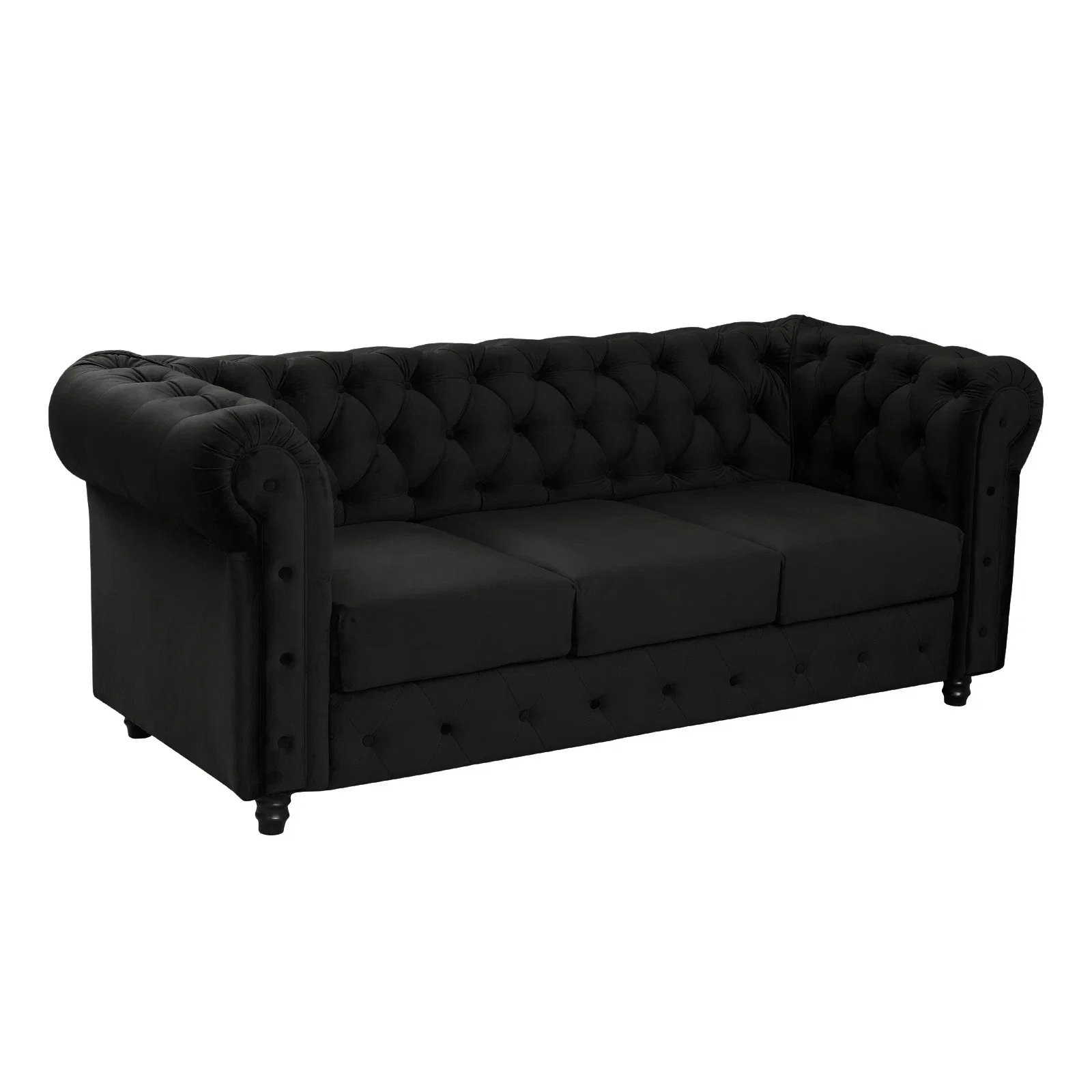 Canapea CHESTERFIELD fixa, 3 locuri, cu arcuri, 205x90x80 cm - ExpoMob [2]