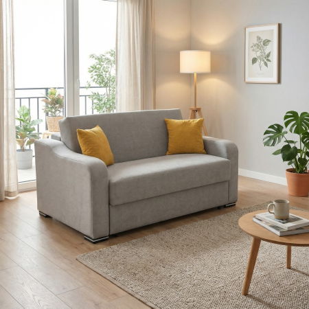 Canapea FRUNZA extensibila, 2 locuri, cu arcuri, lada depozitare, 165x110x90 cm - ExpoMob [6]