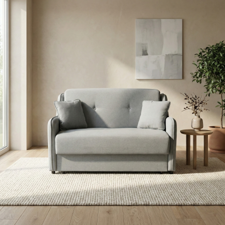 Canapea GALA extensibila, 2 locuri, cu arcuri si lada depozitare, 143x98x98 cm - ExpoMob [4]