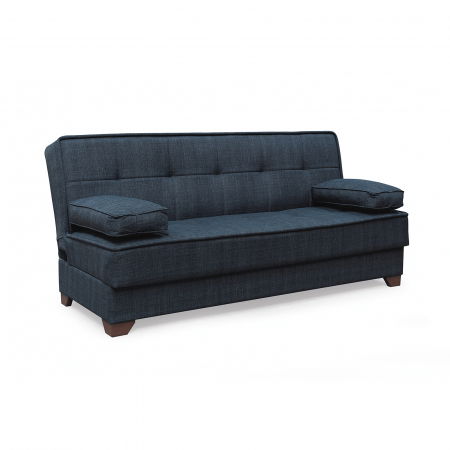 Canapele Moderne - Canapea LEON II extensibila, 3 locuri, cu arcuri si lada depozitare, 190x82x88 cm - ExpoMob