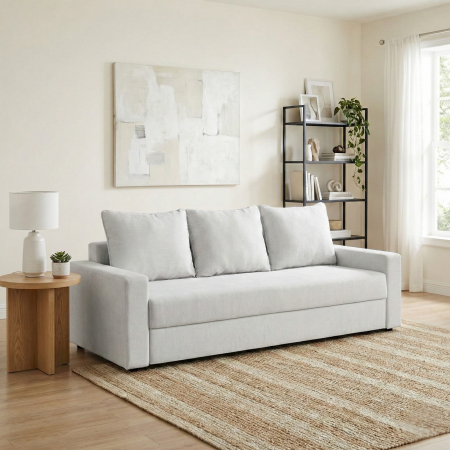 Canapea NICO 2 3L extensibila, 3 locuri, cu arcuri si lada depozitare, 220x90x75 cm - ExpoMob [4]