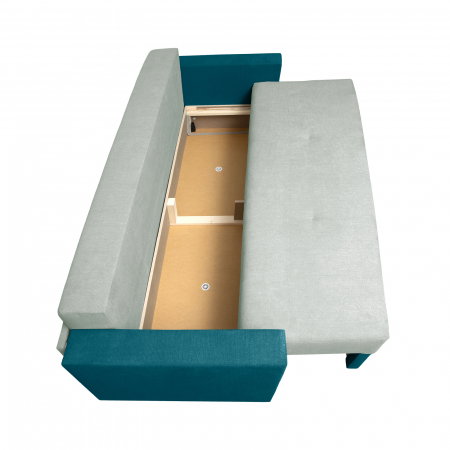 Canapea NICO 2 3L extensibila, 3 locuri, cu arcuri si lada depozitare, 220x90x75 cm - ExpoMob [3]