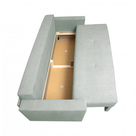 Canapea NICO 2 3L extensibila, 3 locuri, cu arcuri si lada depozitare, 220x90x75 cm - ExpoMob [2]