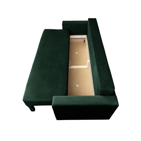 Canapea NICO II extensibila, 3 locuri, cu arcuri si lada depozitare, 220x85x75 cm [3]