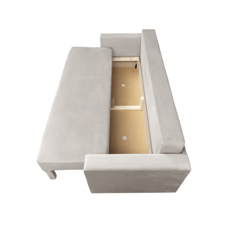 Canapea NICO II extensibila, 3 locuri, cu arcuri si lada depozitare, 220x85x75 cm [3]