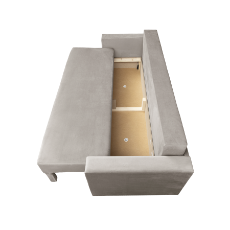 Canapea NICO II extensibila, 3 locuri, cu arcuri si lada depozitare, 220x85x75 cm [3]