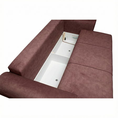 Canapea SEUL extensibila, 3 locuri, cu arcuri si lada depozitare, 250x105x100 cm - ExpoMob [4]