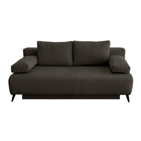 Canapea TIME NEW extensibila, 3 locuri, cu arcuri si lada depozitare, maro, 200x100x90 cm [0]