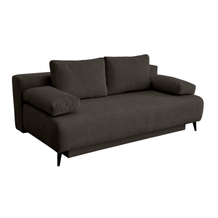 Canapea TIME NEW extensibila, 3 locuri, cu arcuri si lada depozitare, maro, 200x100x90 cm [3]