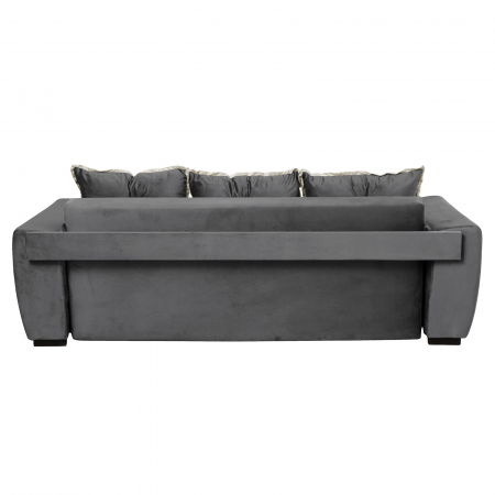 Canapea VERA extensibila, 3 locuri, cu arcuri si lada depozitare, 245x110x80 cm - ExpoMob [4]