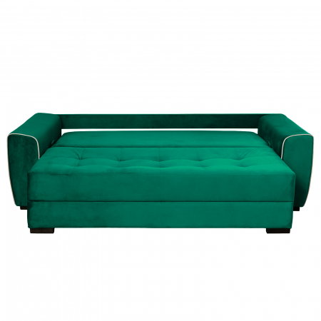 Canapea VERA extensibila, 3 locuri, cu arcuri si lada depozitare, 245x110x80 cm - ExpoMob [2]