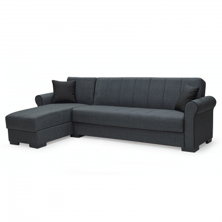 Coltar BORD extensibil, cu lada depozitare, colt interschimbabil, 280x165x84 cm - ExpoMob [1]