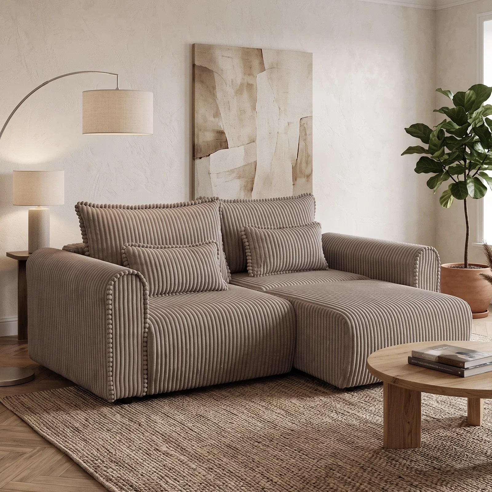 Coltar/Canapea extensibil BELLAGIO, cu arcuri si lada depozitare, colt interschimbabil, 250x125/165x95 cm [1]