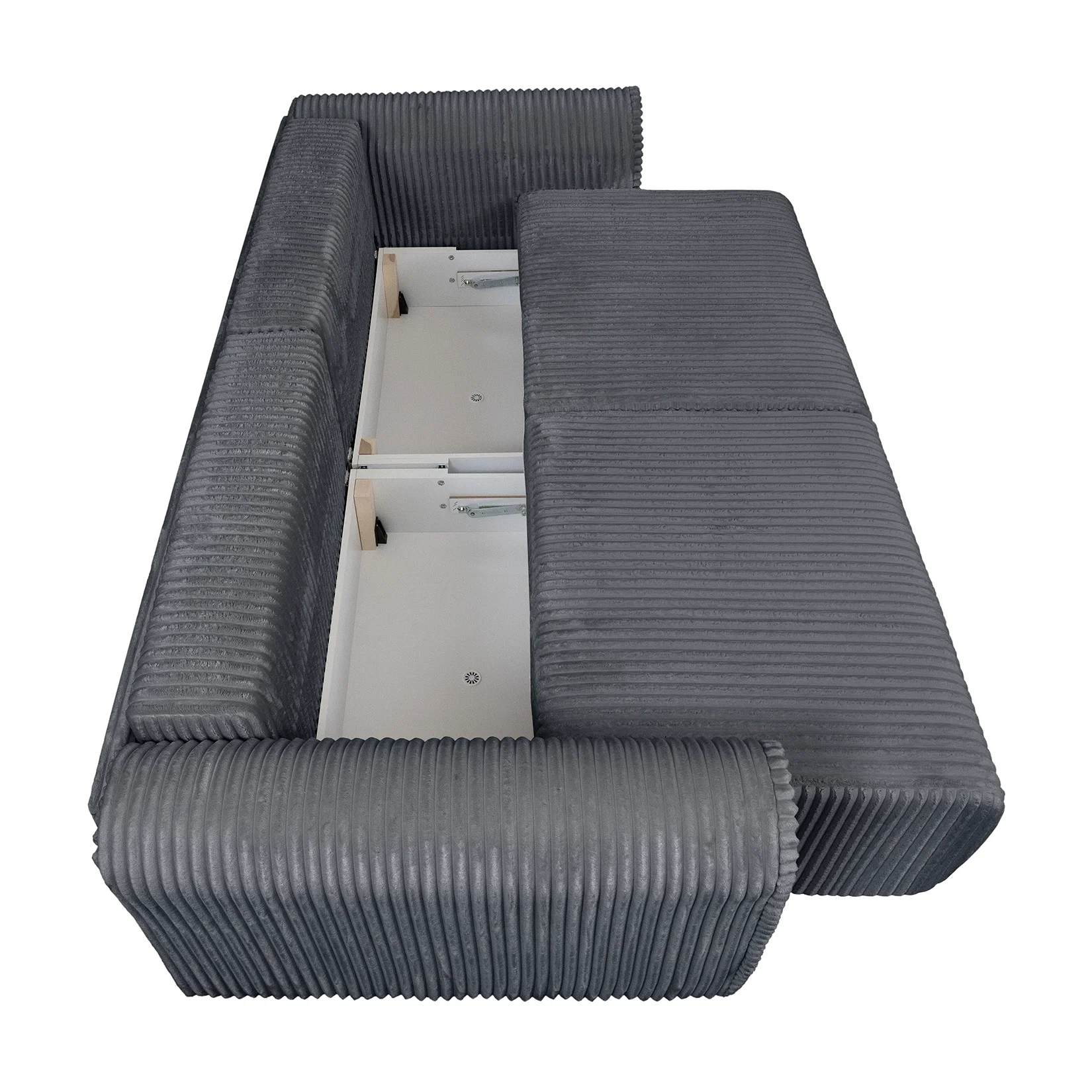 Coltar/Canapea extensibil BELLAGIO, cu arcuri si lada depozitare, colt interschimbabil, 250x125/165x95 cm [6]