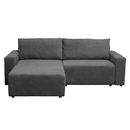 Coltar extensibil DALLAS ONE, cu lada depozitare, colt interschimbabil, gri, 258x173x90 cm