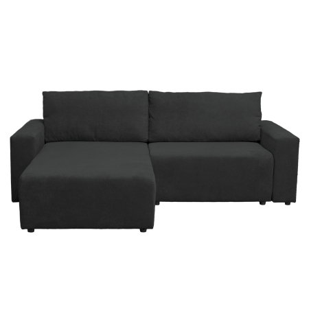 Coltar extensibil DALLAS ONE, cu lada depozitare, colt interschimbabil, antracit, 258x173x90 cm