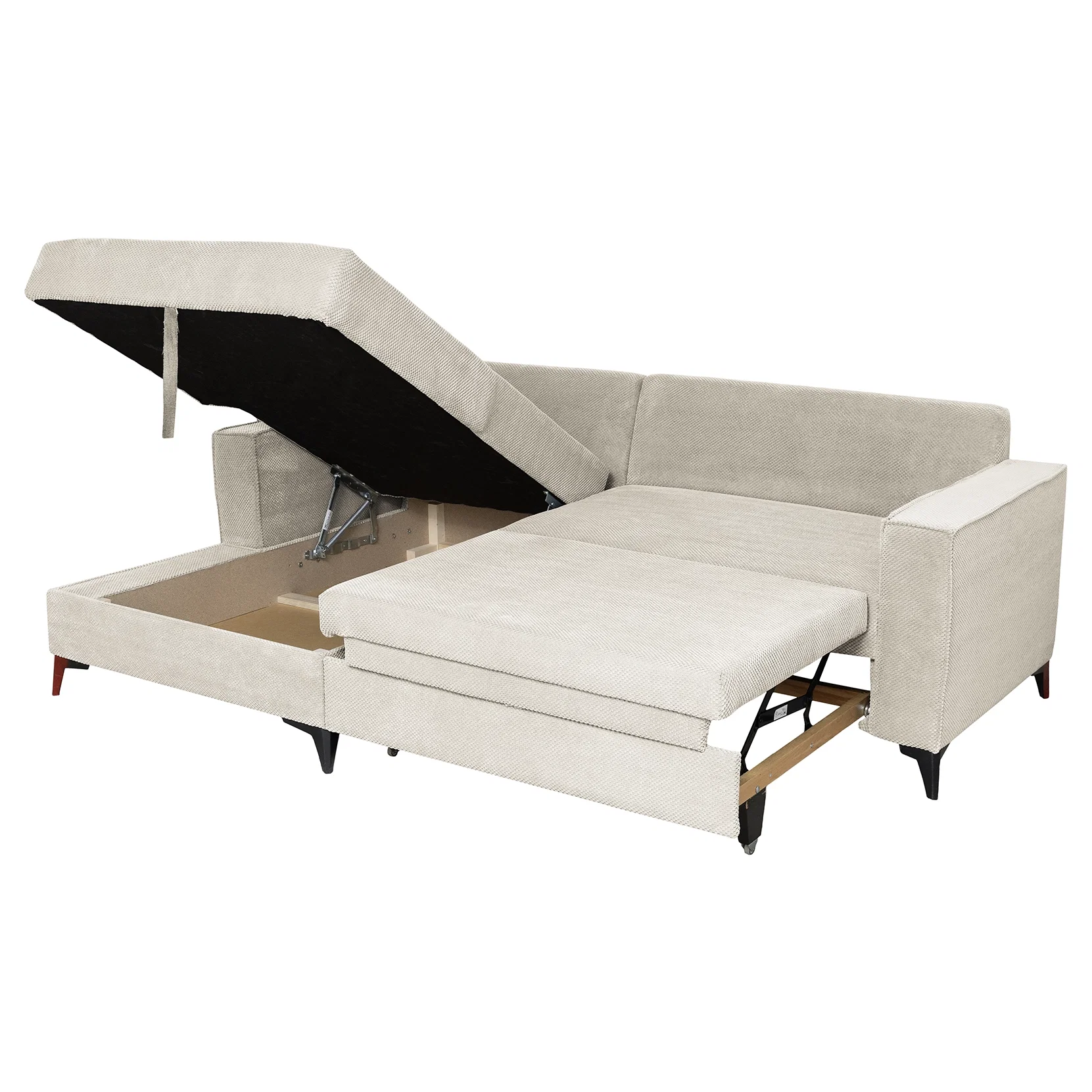 Coltar extensibil FREDERIC, cu arcuri si lada depozitare, colt dreapta sau stanga, 235x160x95 cm [5]