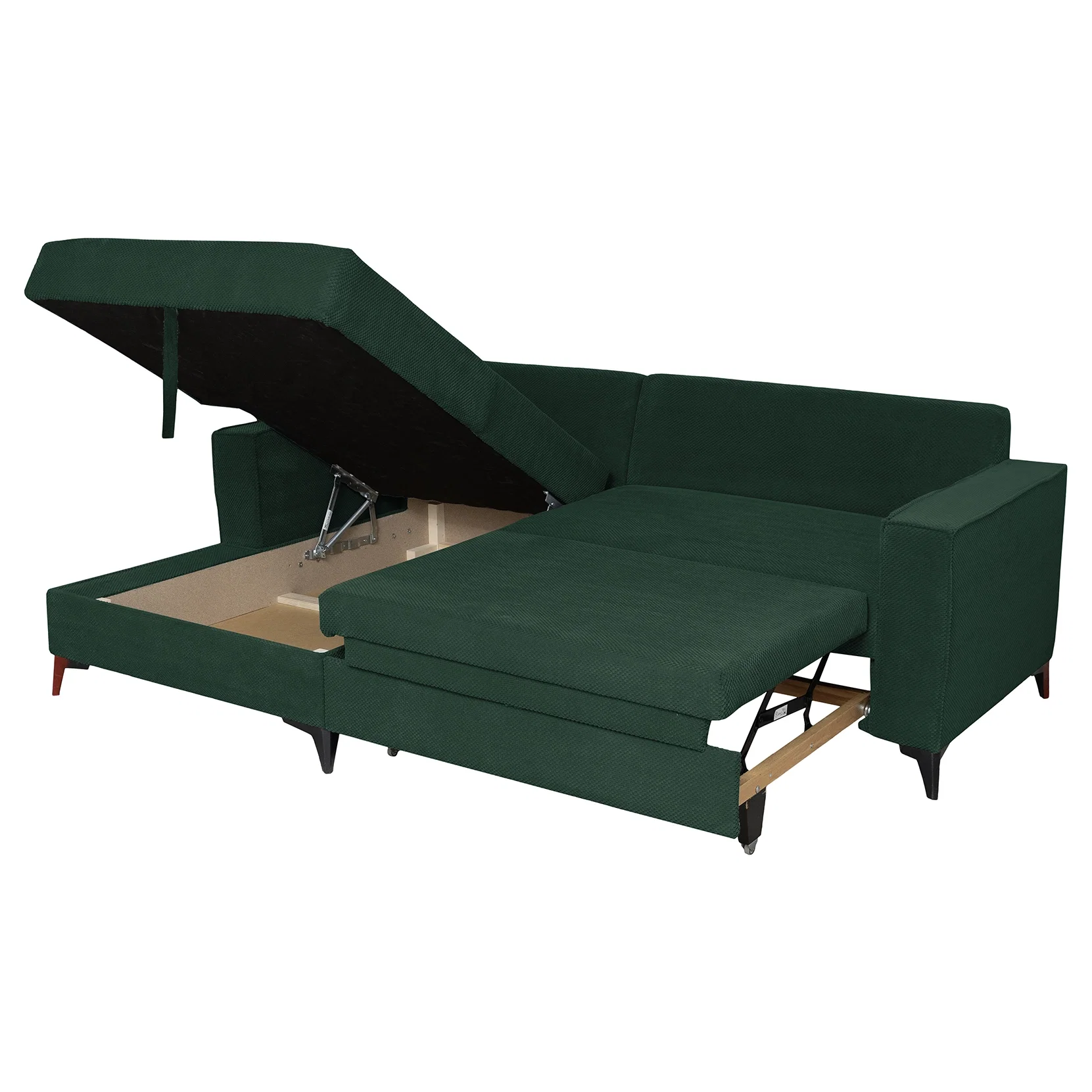 Coltar extensibil FREDERIC, cu arcuri si lada depozitare, colt dreapta sau stanga, 235x160x95 cm [4]