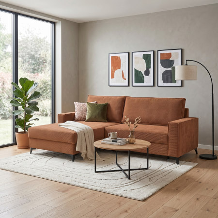 Coltar extensibil FREDERIC, cu arcuri si lada depozitare, colt dreapta sau stanga, 235x160x95 cm [7]