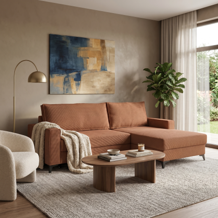 Coltar extensibil FREDERIC, cu arcuri si lada depozitare, colt dreapta sau stanga, 235x160x95 cm [1]