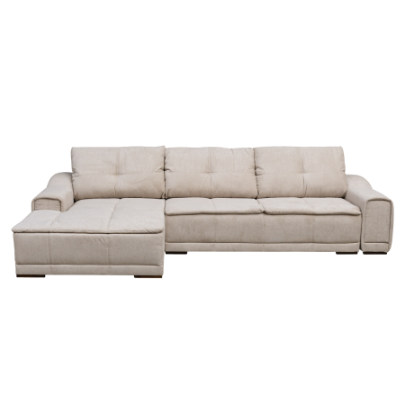 Coltare Moderne - Coltar extensibil OSLO 3S1, cu arcuri si lada depozitare, colt stanga, bej, 360x190x100 cm