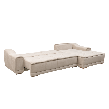 Coltar extensibil OSLO 3S1, cu arcuri si lada depozitare, colt stanga, bej, 360x190x100 cm [3]