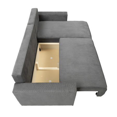 Coltare Moderne - Coltar extensibil PORTA, cu arcuri si lada depozitare, colt interschimbabil, 238x150x90 cm