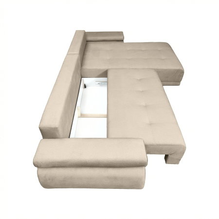 Coltar extensibil SAINT TROPEZ, cu arcuri si lada depozitare, colt interschimbabil, 315x204x85 cm [4]