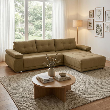 Coltar extensibil SAINT TROPEZ, cu arcuri si lada depozitare, colt interschimbabil, 315x204x85 cm [7]