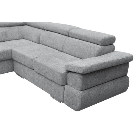 Coltar extensibil TIVOLI 2S3, cu arcuri si lada depozitare, colt stanga, gri, 285x225x90 cm [5]