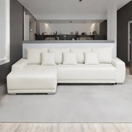Coltar MARIBO L BUCLE extensibil, cu arcuri si lada depozitare, colt dreapta sau colt stanga, 282x205x92 cm [1]