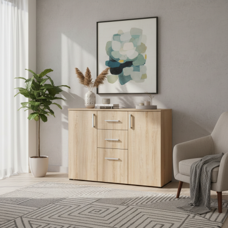 Comoda ALMA, 2 usi, 3 sertare, 105x40x82 cm - ExpoMob [3]