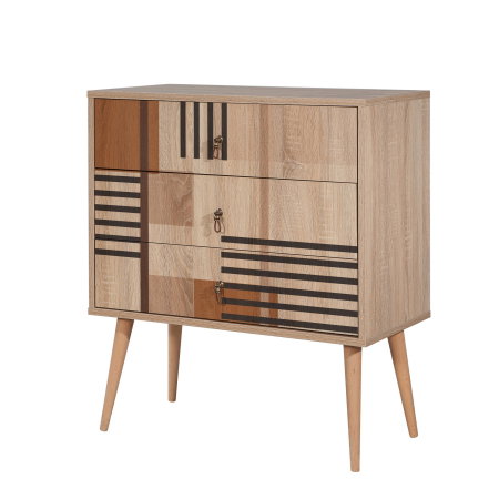 Comode - Comoda CITY TRIO, 80x40x89 cm