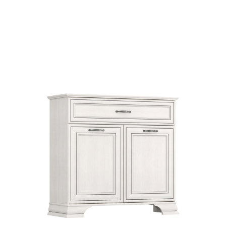 Colectia TIFFANY - Comoda cu 2 usi, 1 sertar TIFFANY II, crem fineline, 94x37x90 cm