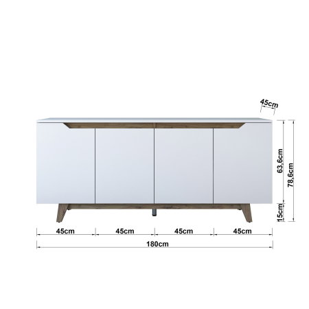 Comoda GD102, 180x45x78,6 cm [8]