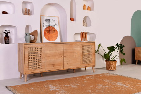 Mobilier Dormitor - Comoda HAZERAN, 180x41x81 cm