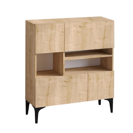 Mobilier Dormitor - Comoda KRISTA, stejar safir, 100x35x125 cm