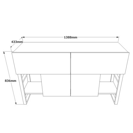 Comoda ML25-A, 138,8x43,3x83,6 cm [5]