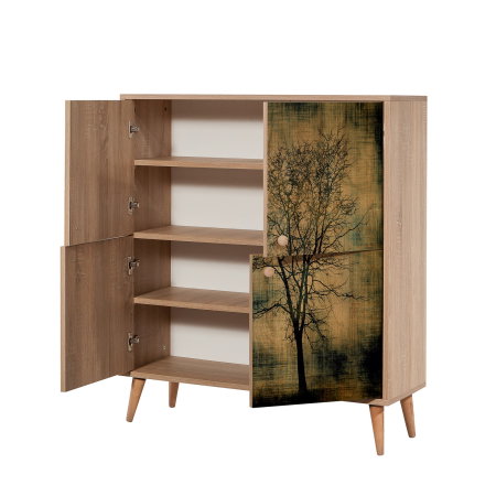 Comoda MULTILUX, 4 usi, 95x36x111 cm [5]